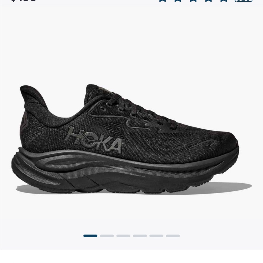 Hoka Men's Black Clifton Sneakers Men’s Size 12D